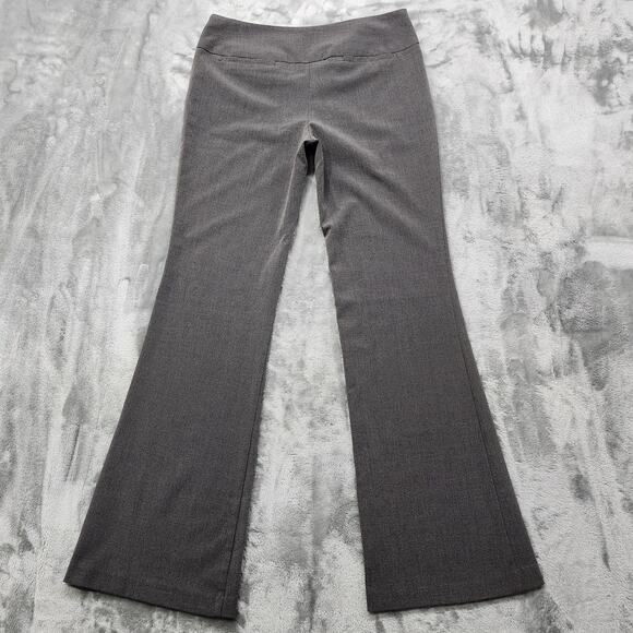 Vintage Star City Pants Womens 5 Juniors Gray Mid Rise Flare Leg Stretch Office - Picture 3 of 11